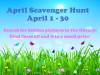 April Scavenger Hunt 2024